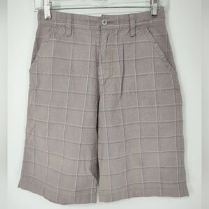 Tony Hawk Boys Size 14 Gray Plaid Shorts